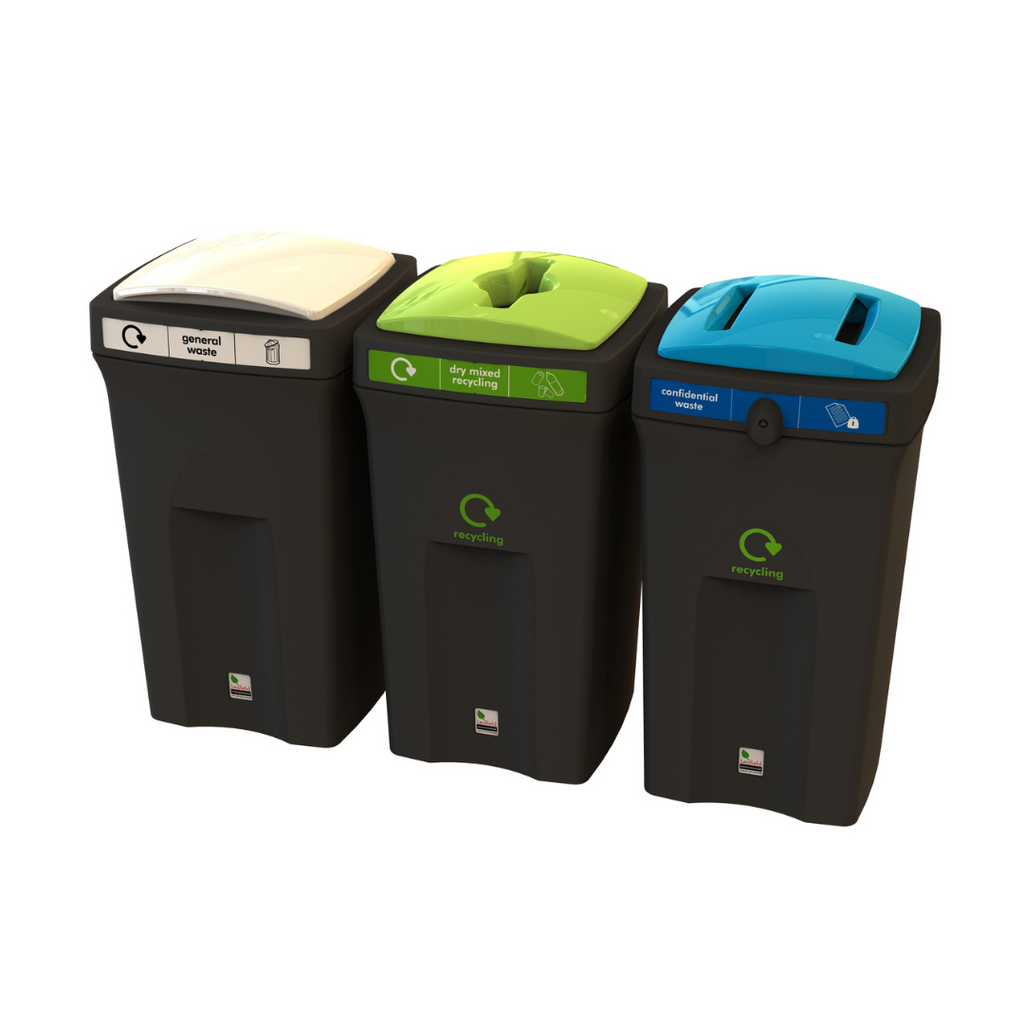 Envirobin 100L Office Recycling Bin Package