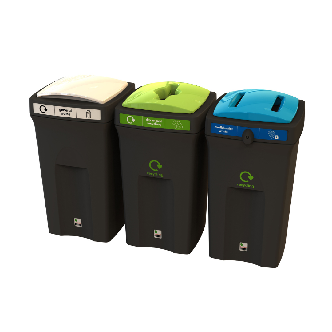 Envirobin 100L Office Recycling Bin Package